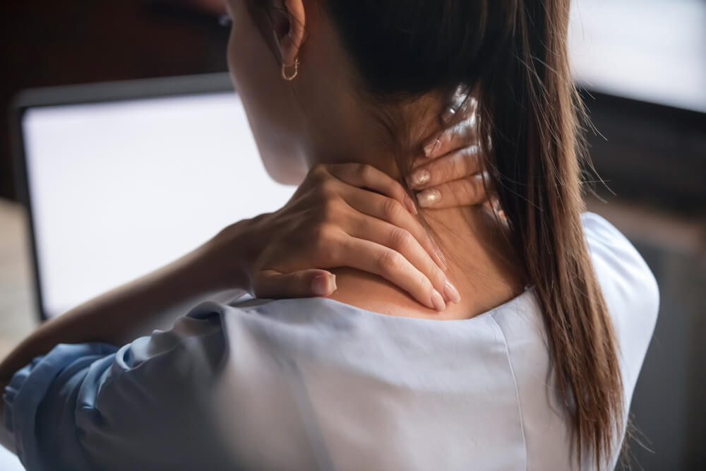 Sore neck due to bad posture