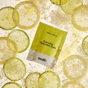 Citrus electrolyte drink sachets supporting cellular hydration mineral absorption and everyday wellness